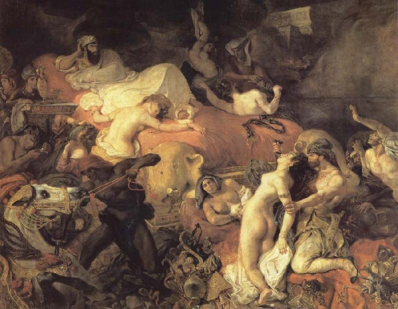 Eugene Delacroix Eugene Delacroix De kill of Sardanapalus oil painting image